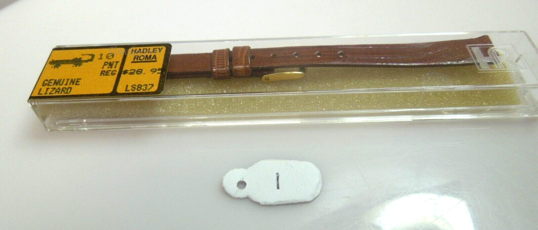 s430 10mm Hadley Roma Genuine Lizard Flat Unstitched Ladies Watch Band