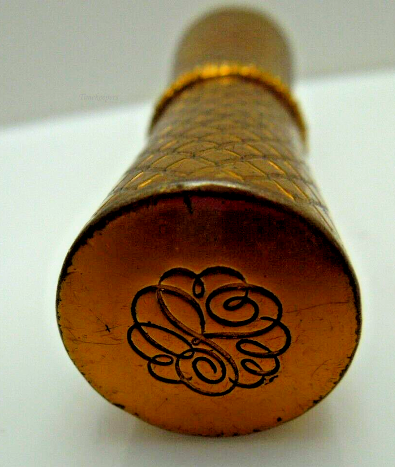 s685 Revlon Futurama Lipstick Case Metal Vintage