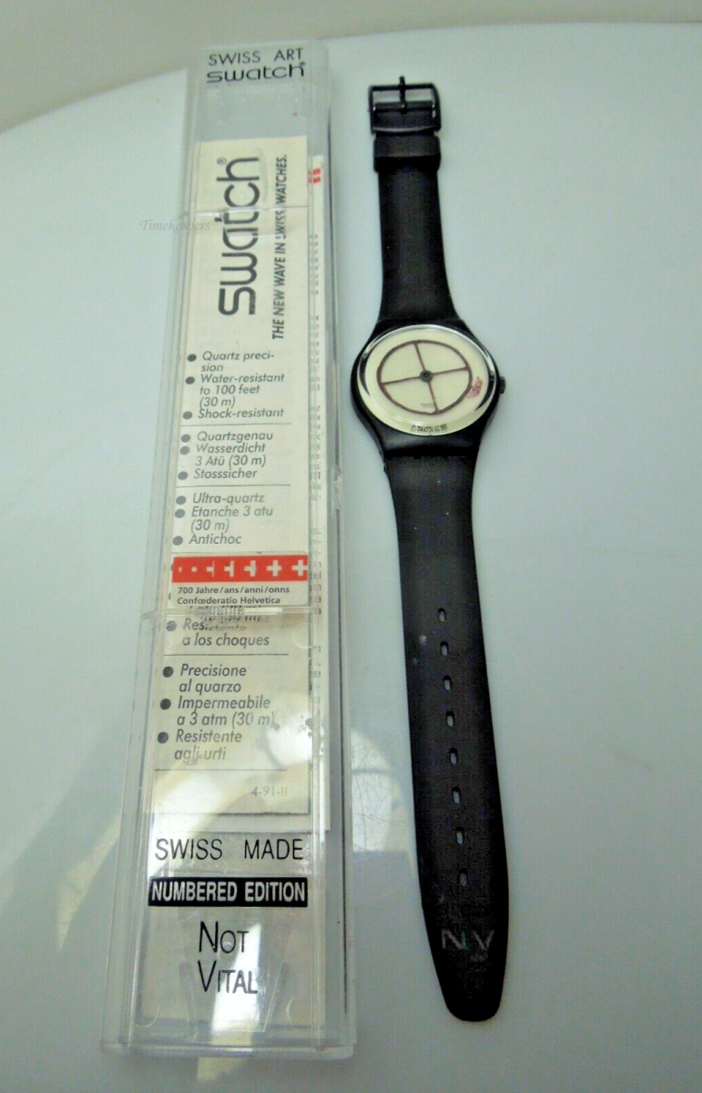 s754 Swatches Watches Swatch Watch Vintage w/ Swatch Watch Band SWATCH 700 Year Switzerland Pezzo Animal Wheel GZ120