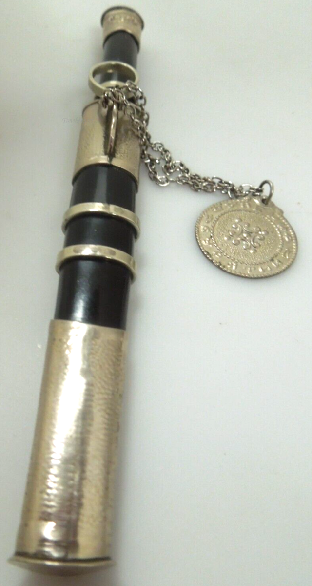 s392 Samurai Sword Letter Opener Mini Knife Keychain Tool Sterling Wood or  Sterling Black Onyx 