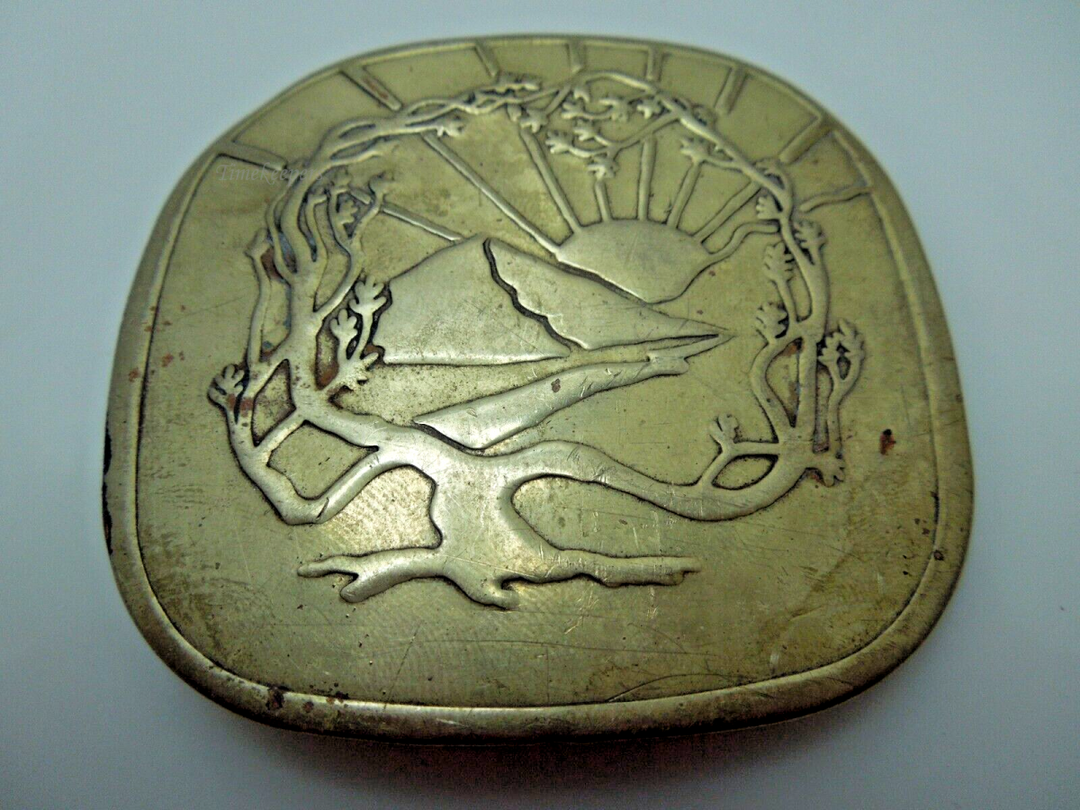  s699 Vintage Solid Brass Belt Buckle Collectible Vintage Accessories