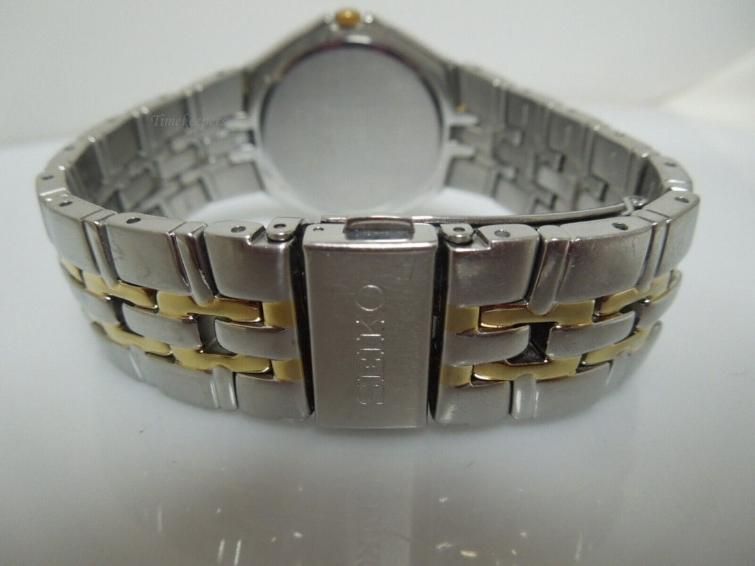 t005 Seiko Blue Dial Two-tone Stainless Steel Men's Bracelet Watch