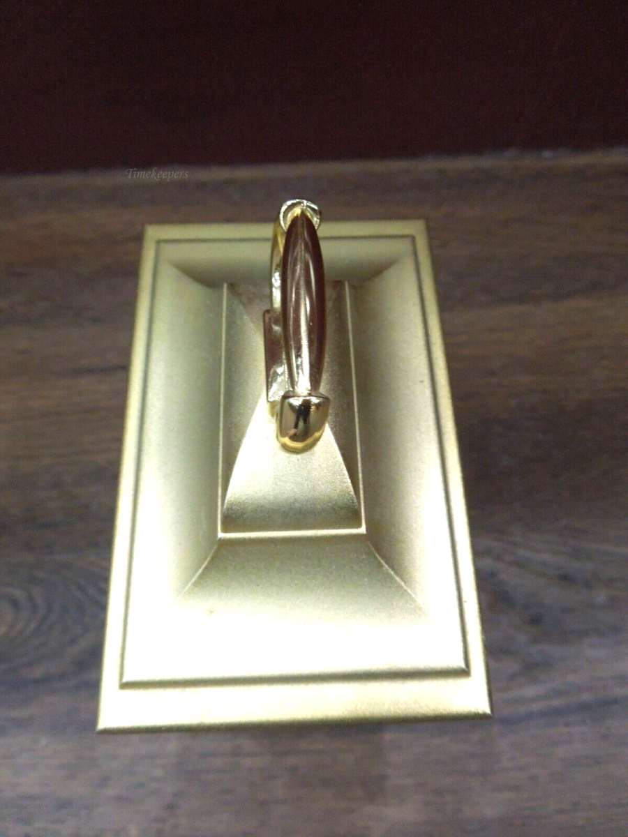 s848 Vintage Jewel Gold Bulova Desk Mantel Clock Tempus Fugit Japan #7RG050