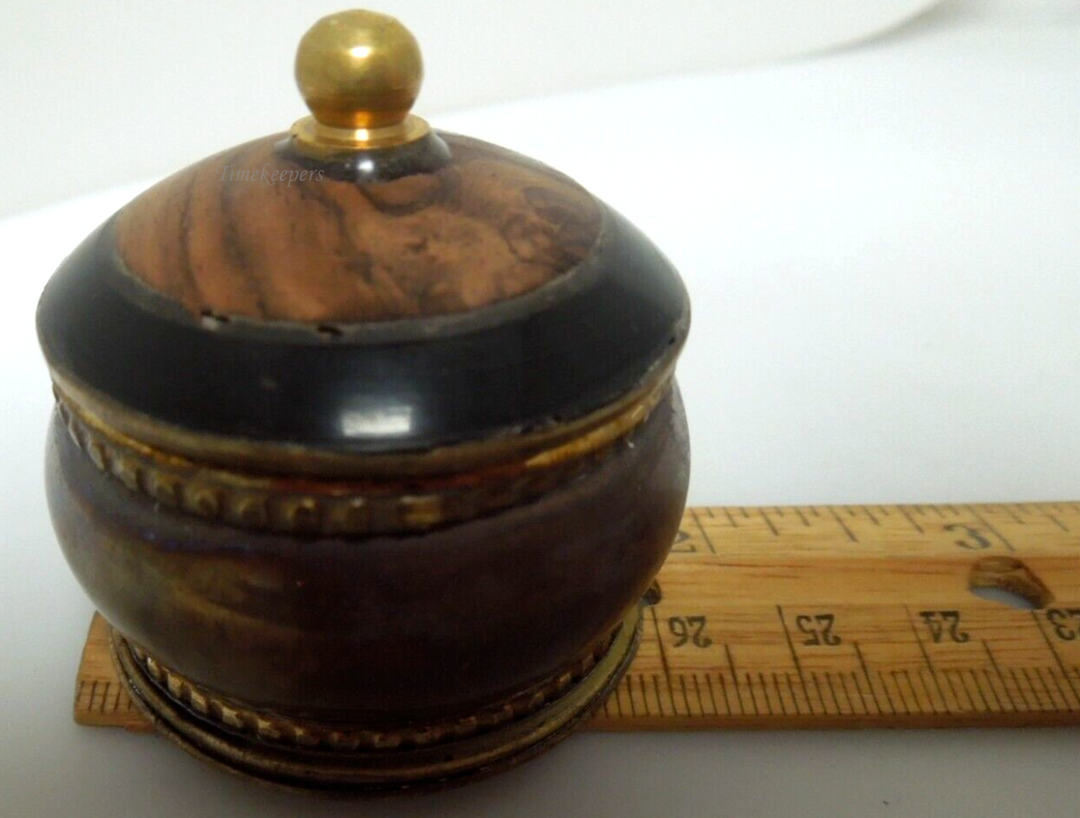 s323 Vintage Brass Copper Small Bowl with Lid