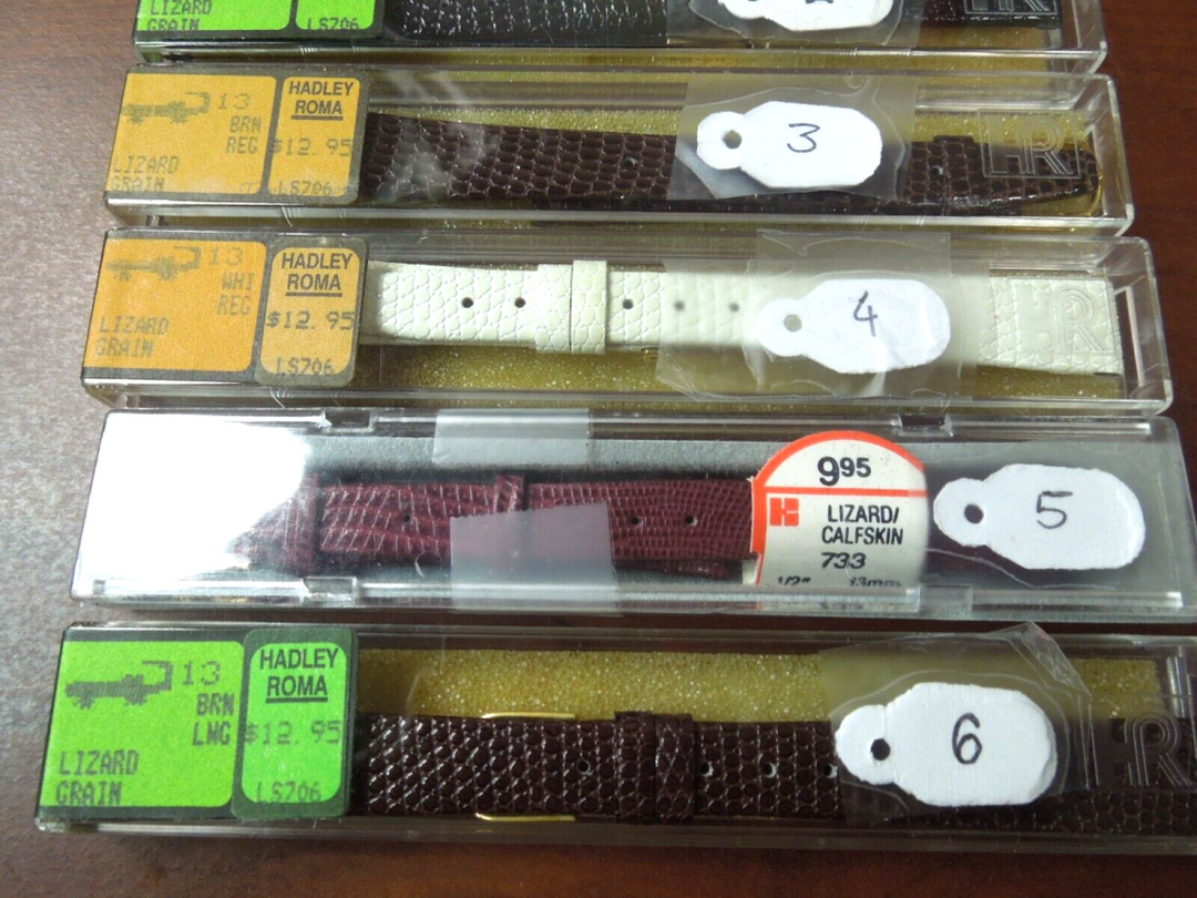  s438 13mm Lizard Grain Hadley Roma Branded Ladies watch Bands