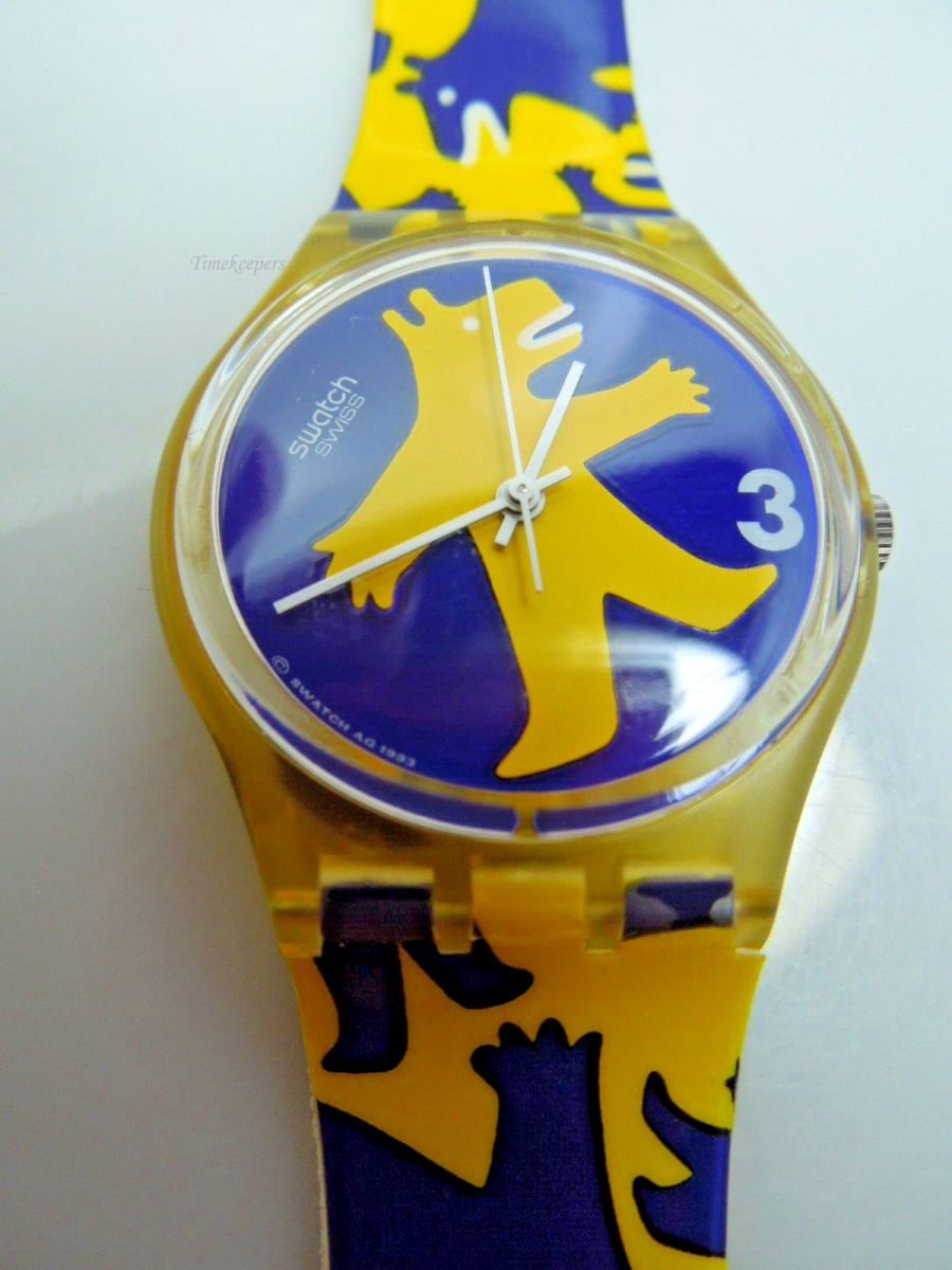 s757 Vintage Swatch Gent Original BESTIONE Bear GJ112 Watch Unisex Watch