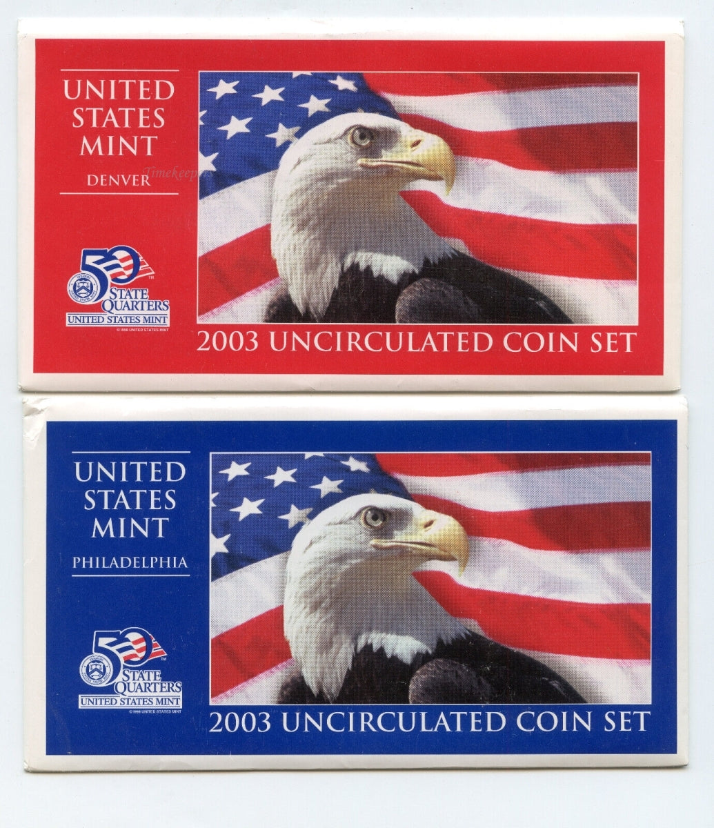t088 2003 United States Uncirculated US Mint Coin Set - OGP Philadelphia & Denver