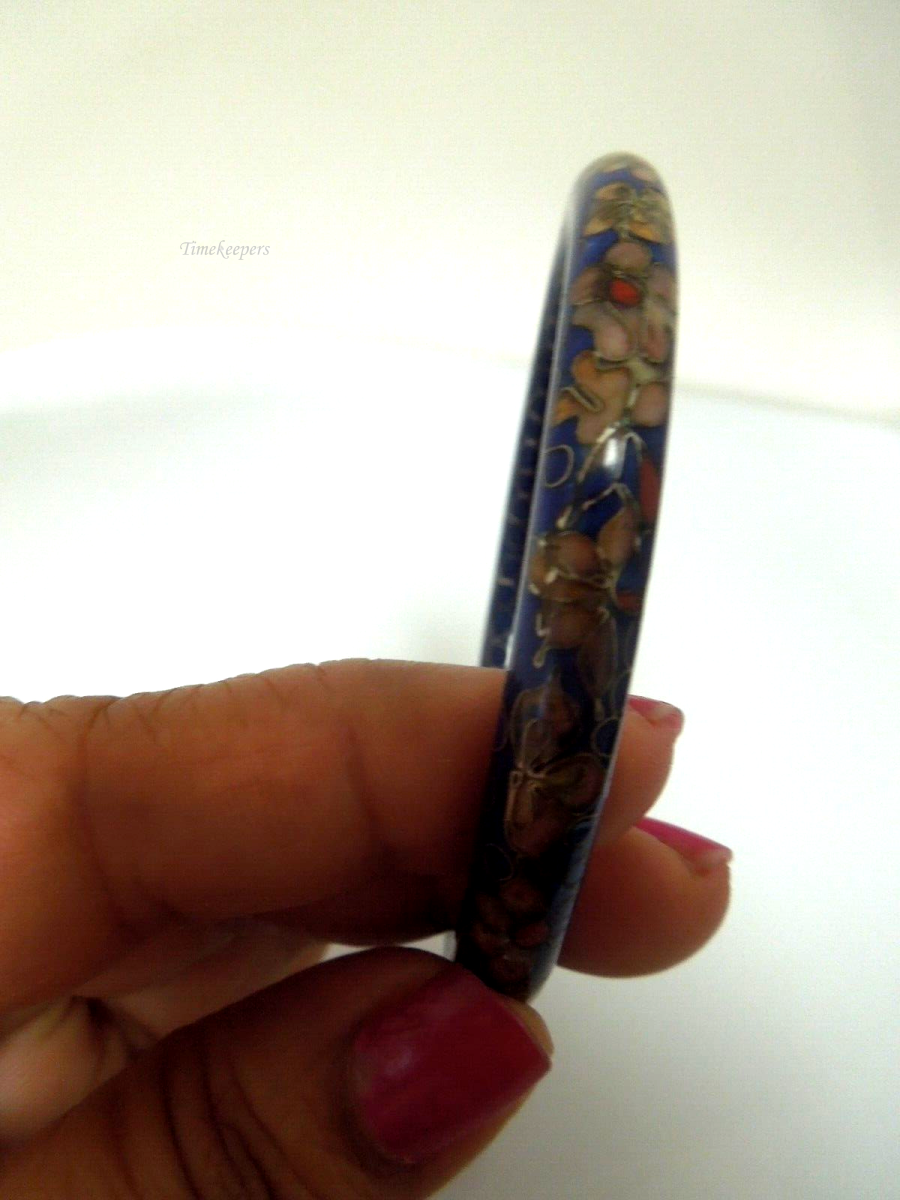 s099 Set of 3 Vintage Cloisonné Bangle Bracelet,Cuff Bracelet