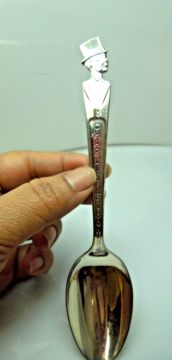 s899 Charlie McCarthy Spoon, Silver Spoon, Duchess Silver Plate, Collectors Item, 1950s, 50s Vintage, Ventriloquist, Dummy, Charlie McCarthy