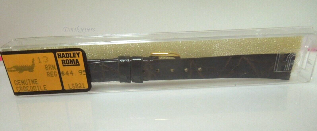 s439 13mm Genuine Crocodile Hadley Roma Branded Ladies watch Bands LS821