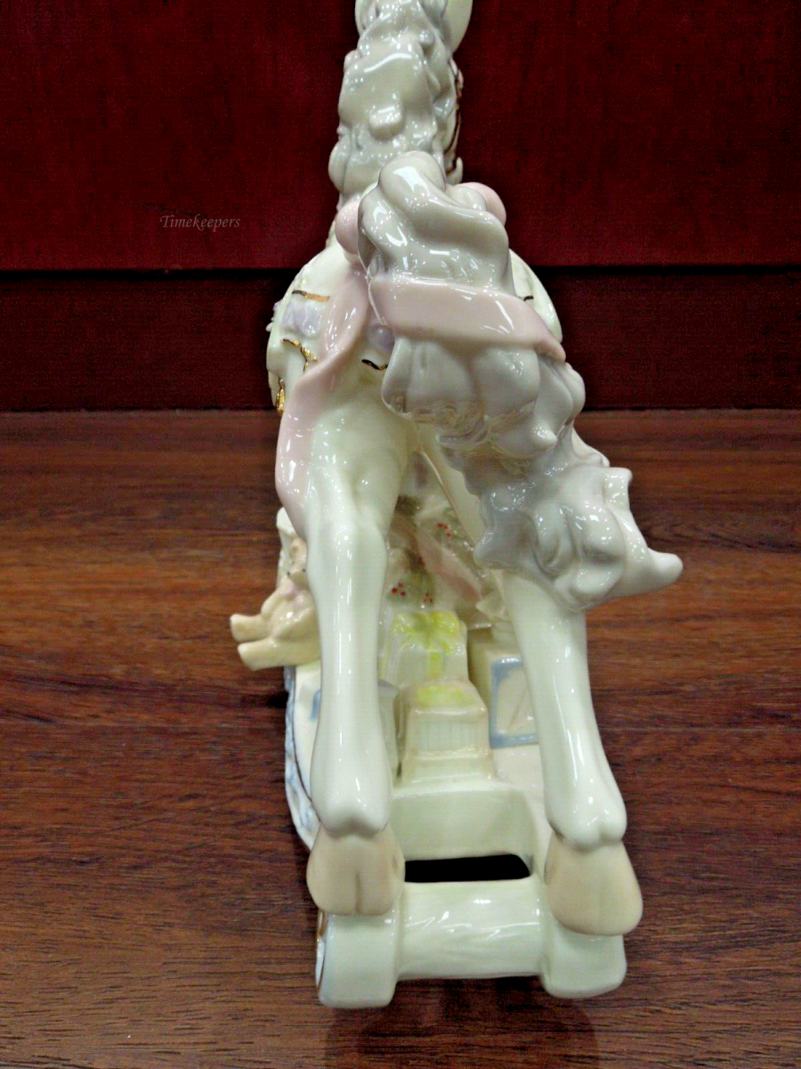 s681 Vintage Sankyo-Fine Porcelain-Christmas Musical Rocking Horse