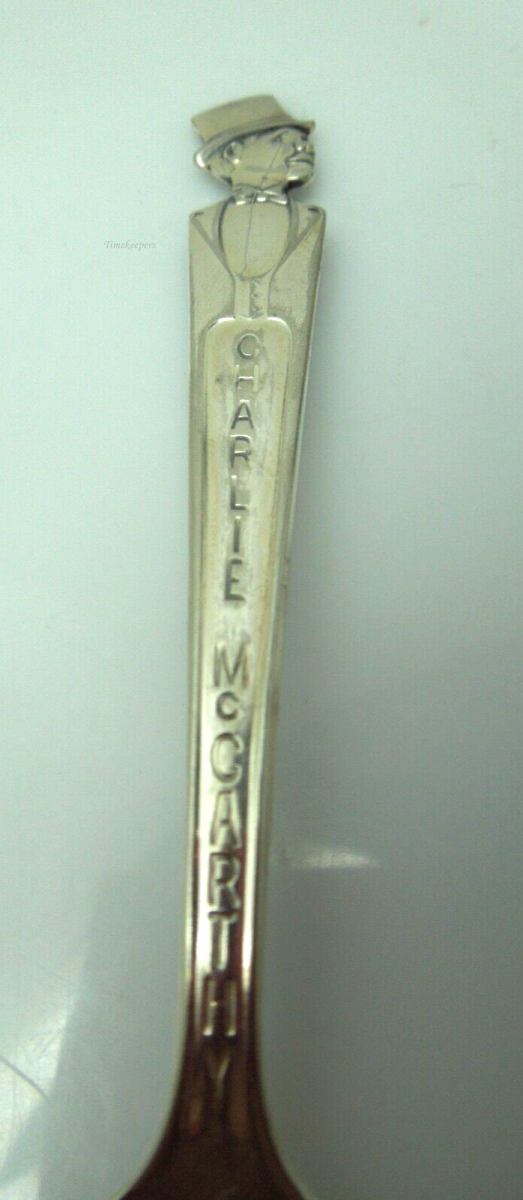 s899 Charlie McCarthy Spoon, Silver Spoon, Duchess Silver Plate, Collectors Item, 1950s, 50s Vintage, Ventriloquist, Dummy, Charlie McCarthy