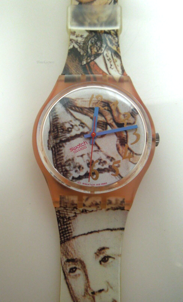 s482 Vintage Swatch Watch GP105 Masquerade 1993 New Old Stock Works  
