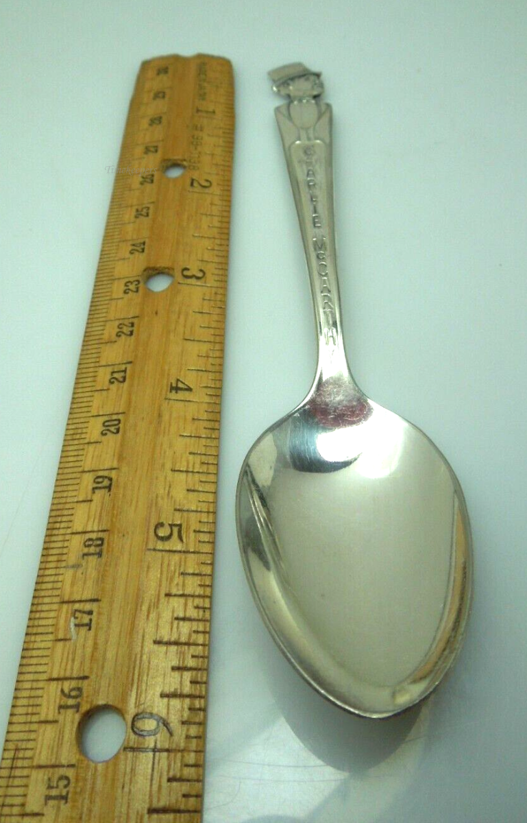s899 Charlie McCarthy Spoon, Silver Spoon, Duchess Silver Plate, Collectors Item, 1950s, 50s Vintage, Ventriloquist, Dummy, Charlie McCarthy