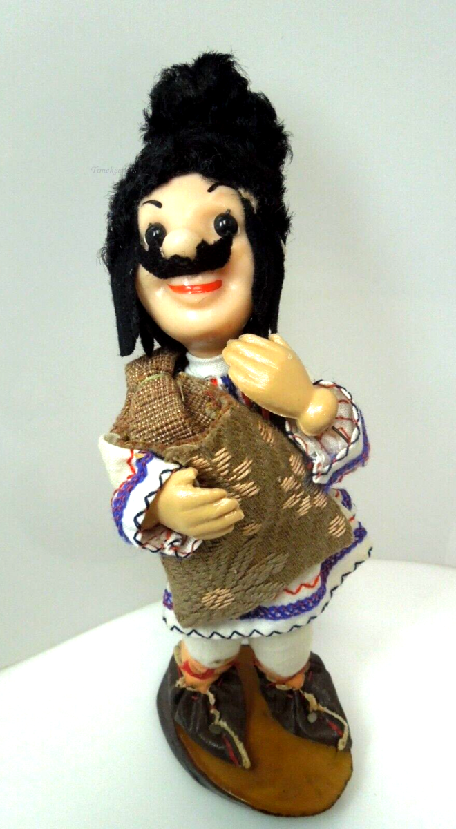 s539 Russian Male Doll Toy With Complete Folk Attire Vintage and Unique