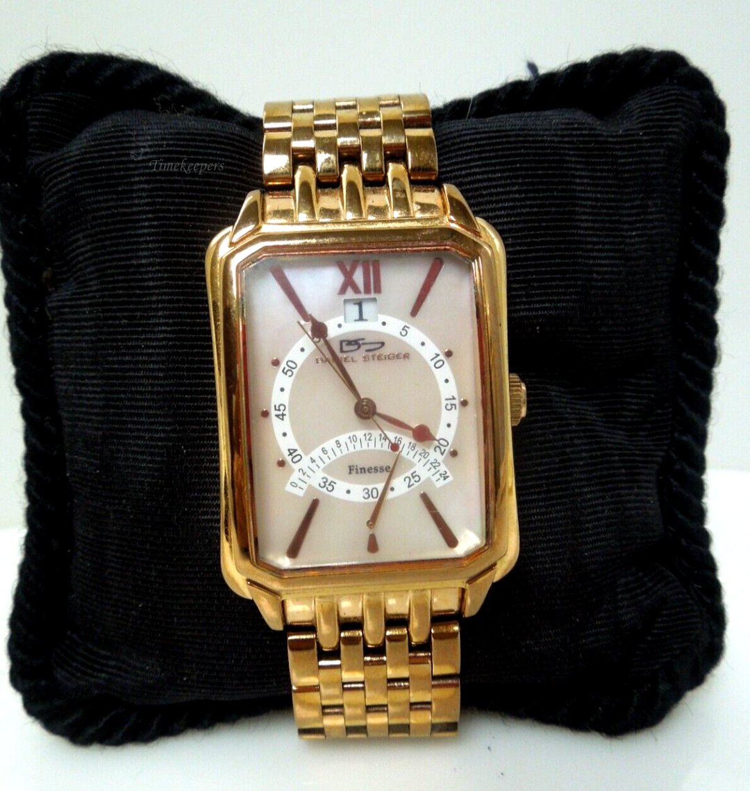 s549 Daniel Steiger Mother of Pearl Dial Japan Movement Mens Watch