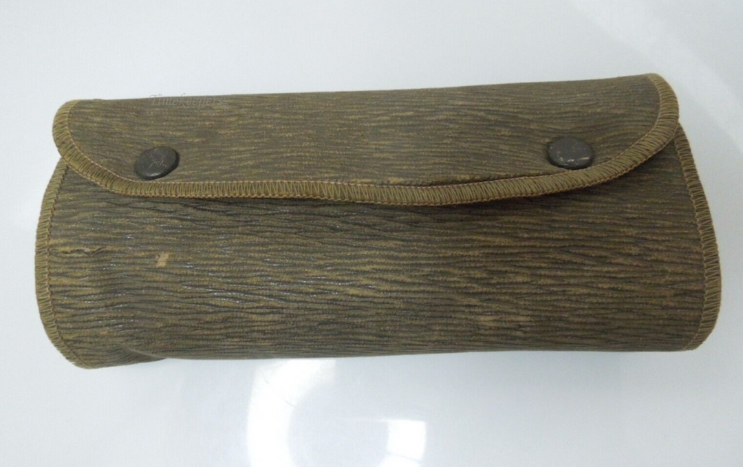 s965 Antique Vintage - Celluloid Bakelite Full Nail Set in Tri-fold Travel Case