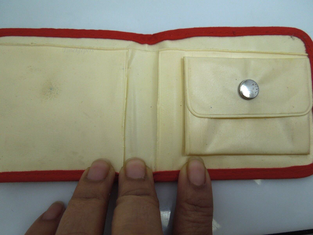 s852 Vintage Cabbage Patch Kids Wallet White with Red Wallet 1983  