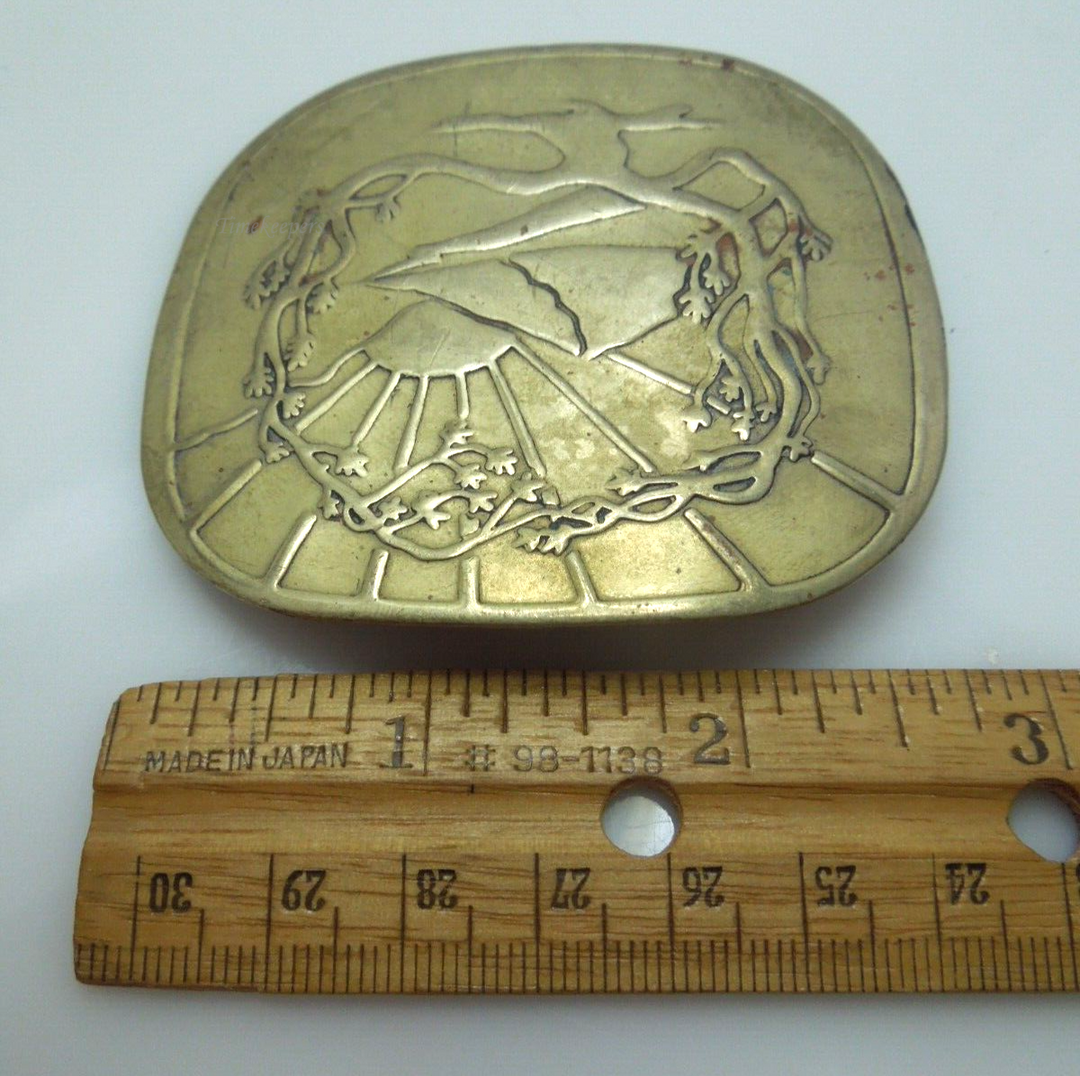 s699 Vintage Solid Brass Belt Buckle Collectible Vintage Accessories