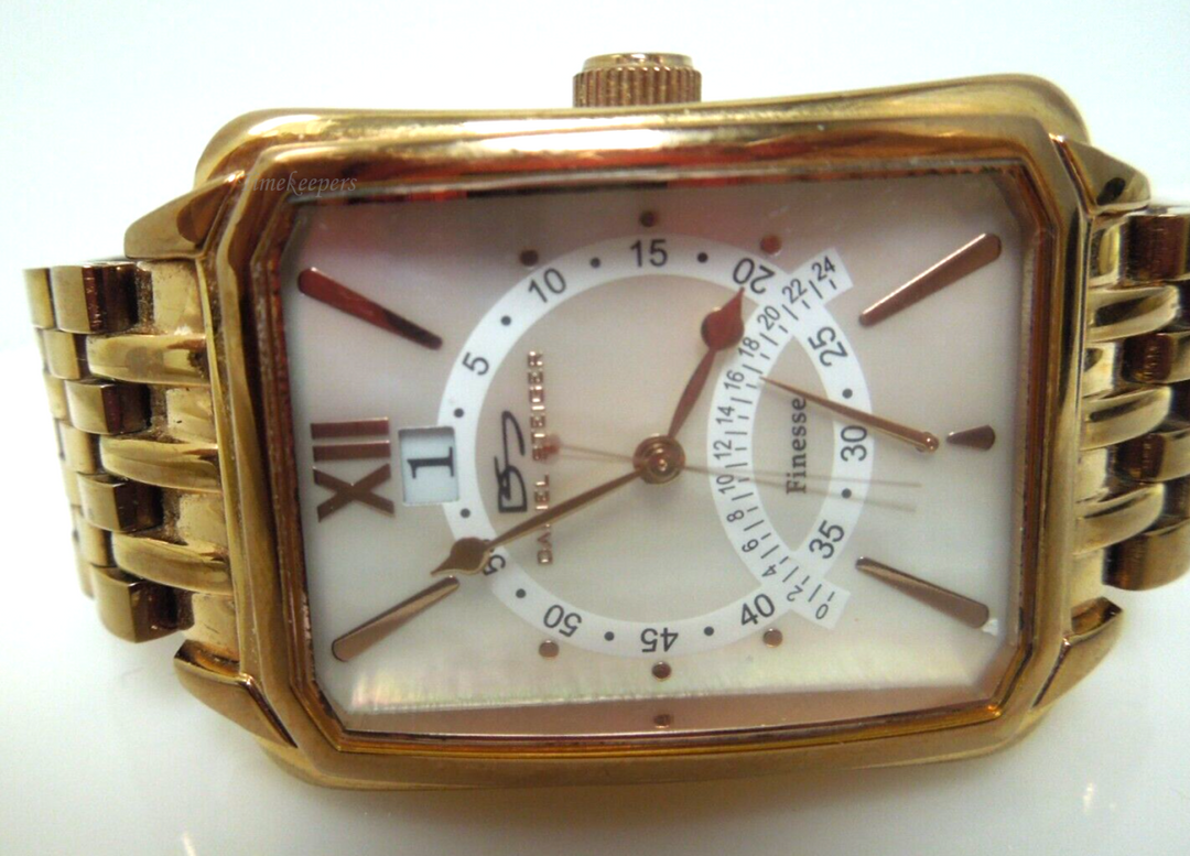 s549 Daniel Steiger Mother of Pearl Dial Japan Movement Mens Watch