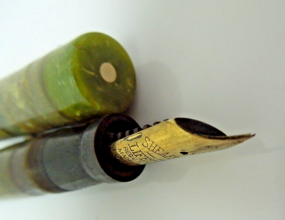 t024 Vintage 14kt Gold NIB Sheaffer Oversized Lifetime Flat Top Fountain Pen