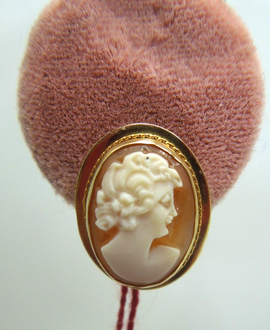 s776 Cameo Earrings, Classic Stud Earrings, Small Gold Dainty Earrings,14kt Cameo, Minimalist Gold Earrings, Portrait Earrings, Gift For Her