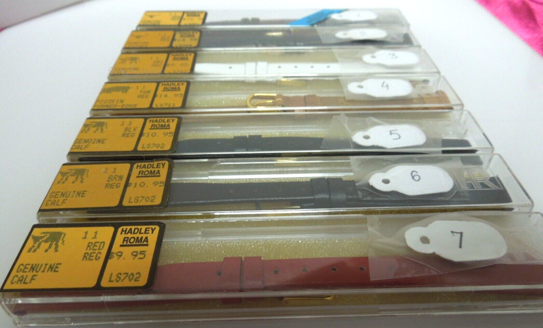 s450(11)mm Hadley Roma Genuine Calf Leather Ladies watch Bands New Old Stock