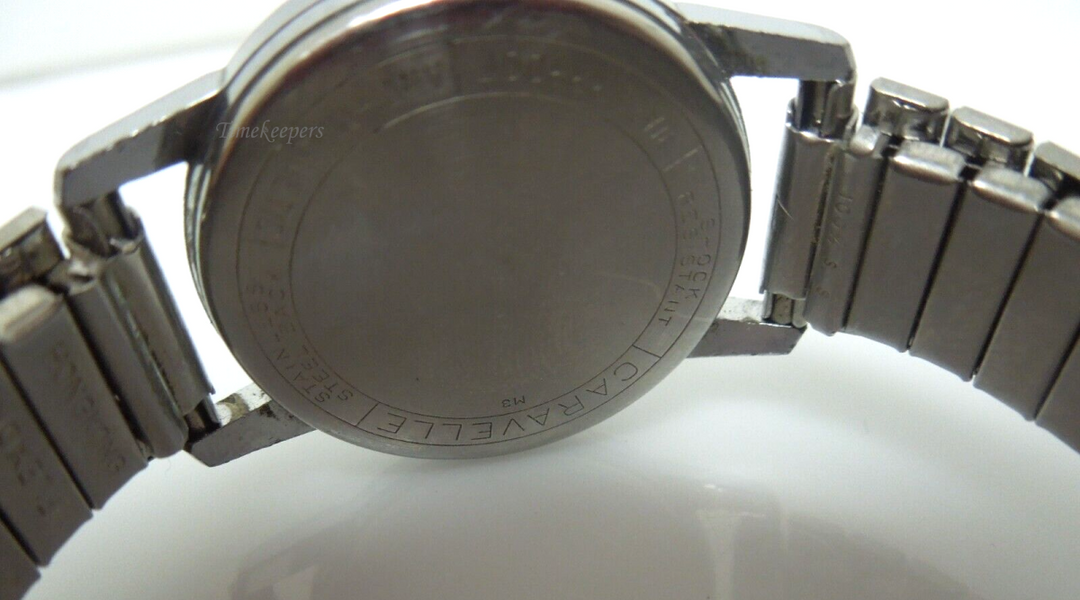 s277 Vintage Men's Caravelle Waterproof Watch - With Hong Kong Stretch Band  