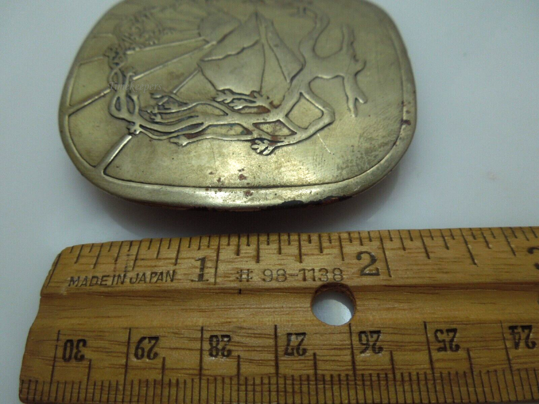  s699 Vintage Solid Brass Belt Buckle Collectible Vintage Accessories
