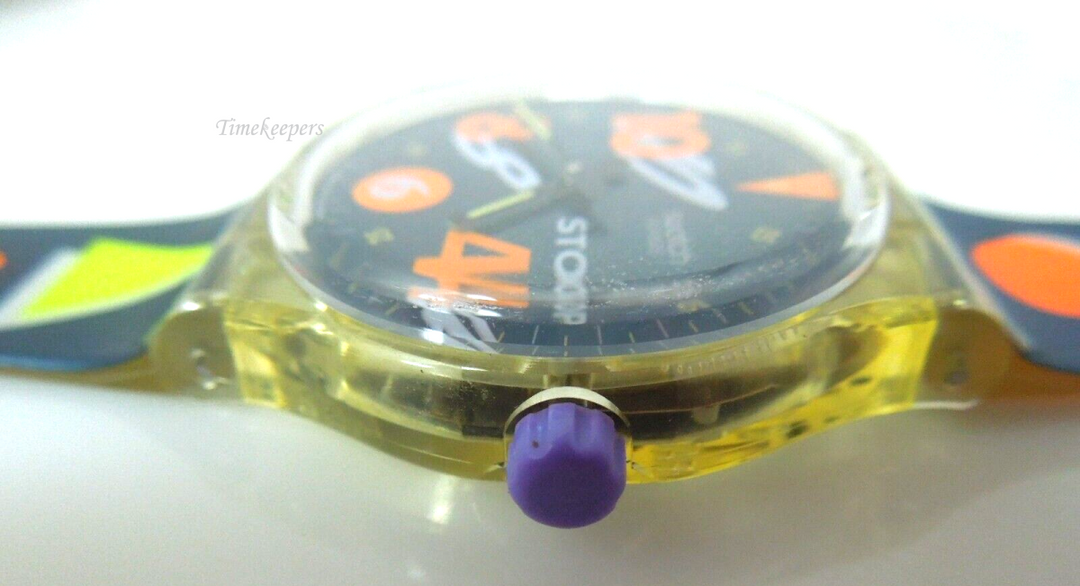 s492 Swatch Original Wrist Stop Watch 1993 Movimento SSK102 New Battery Swiss Made