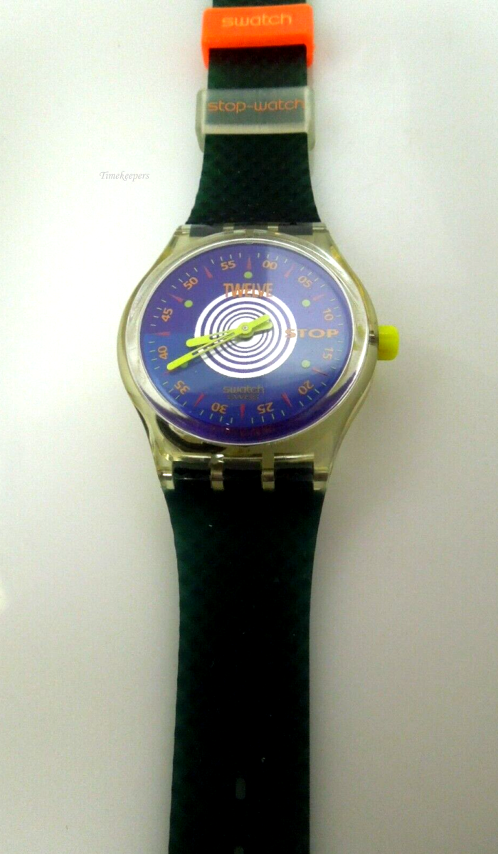 s486 Swatch Original Wrist Stop Watch 1993 Orologio SSK103 New Battery Swiss Made