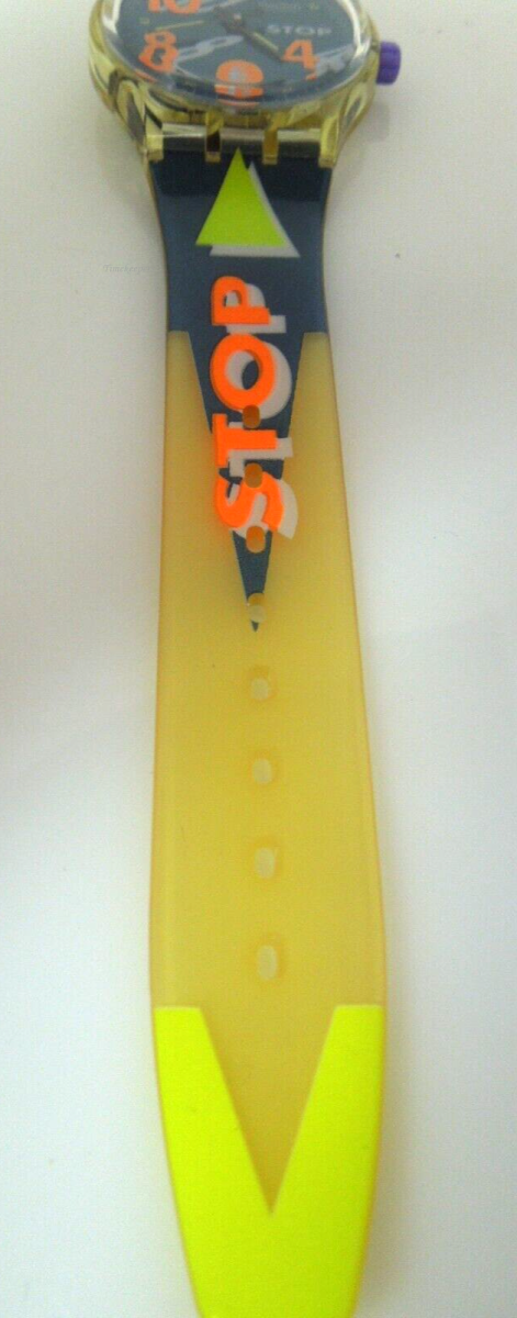 s492 Swatch Original Wrist Stop Watch 1993 Movimento SSK102 New Battery Swiss Made