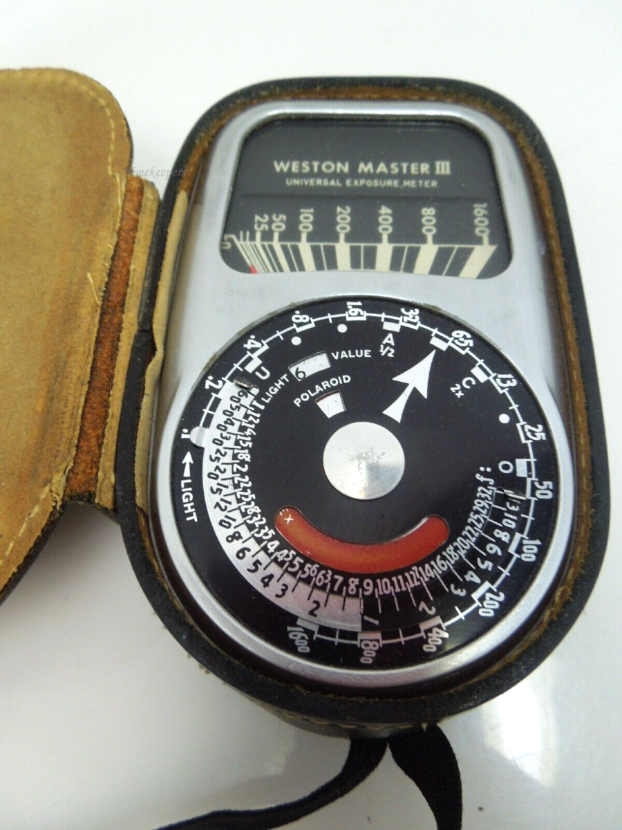 s581 Vintage WESTON MASTER III 737 Light Meter In Case