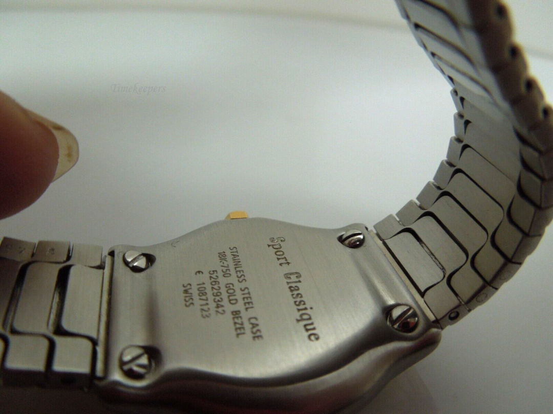 t055 Vintage Ebel Sport Classique 18k-750 Gold Bezel 52629342 Ladies Quartz Watch