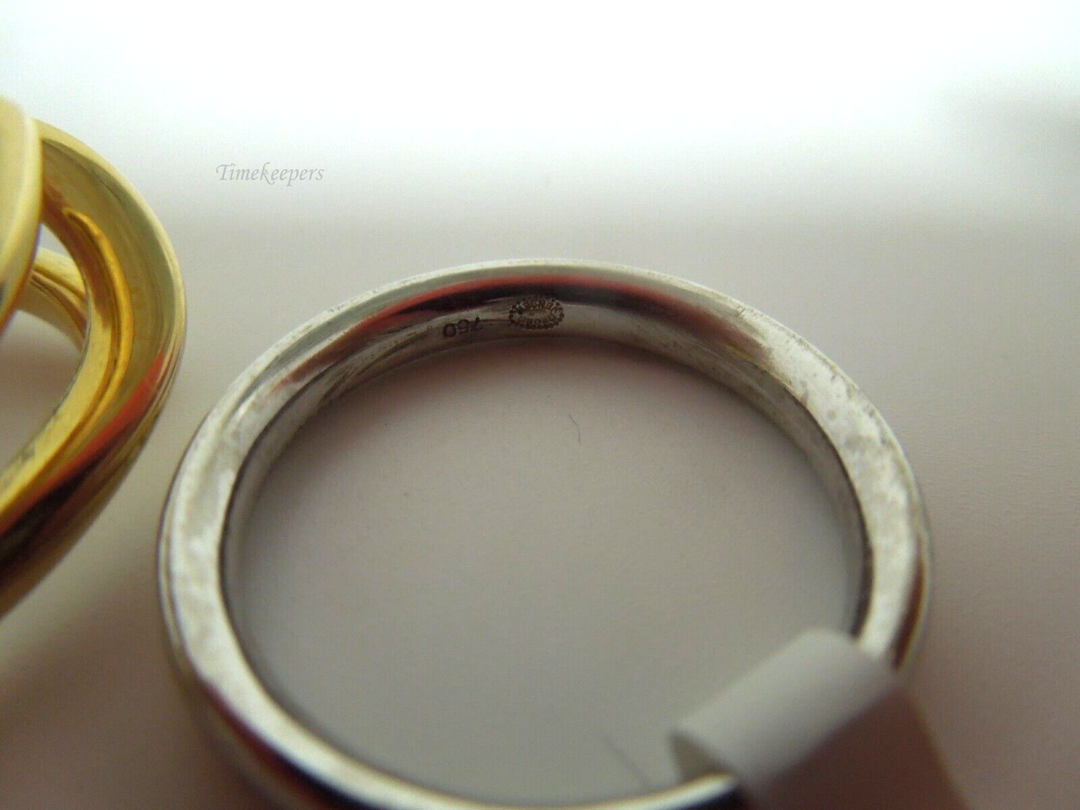 s153 Georg Jensen MAGIC Ring Combination 18 KT. Yellow Gold, 18 KT. White Gold, White Diamonds