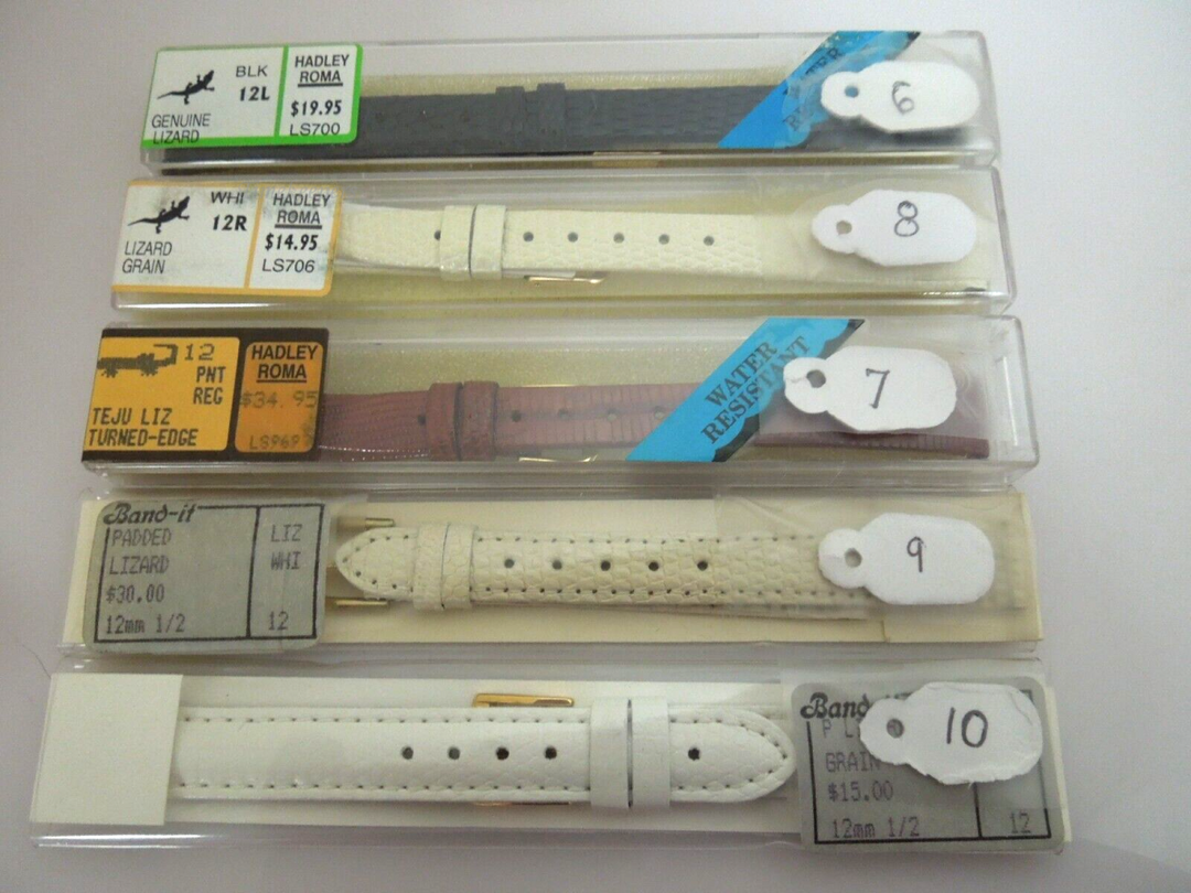 s442(12mm) Genuine Lizard Hadley Roma Ladies Watch Bands