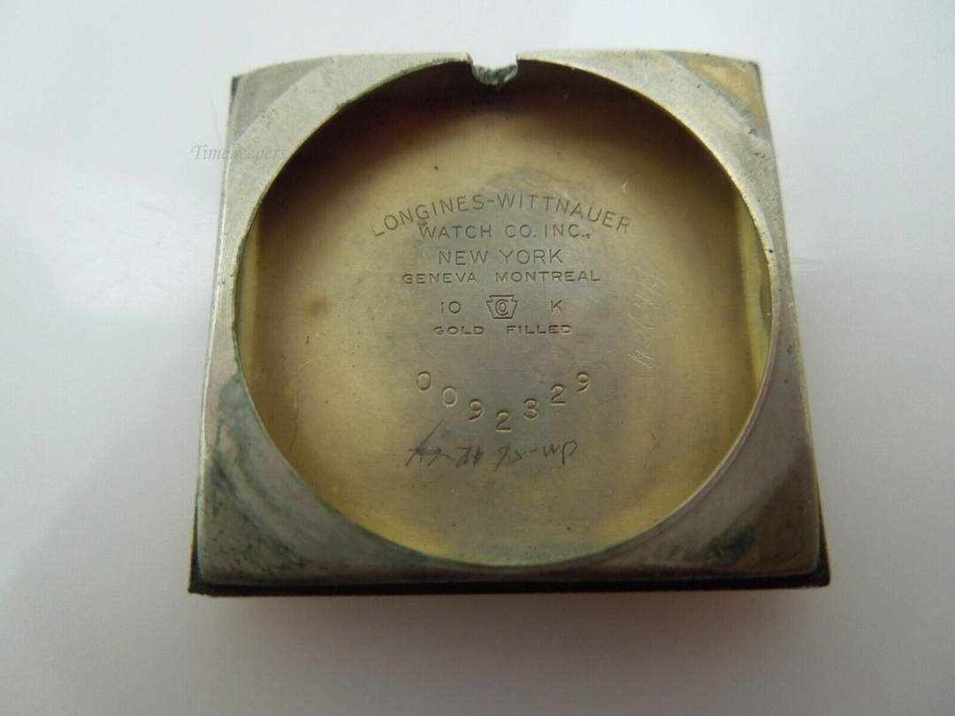 s546 1953 LONGINES Gents Waffle Dial Vintage Dress Watch  