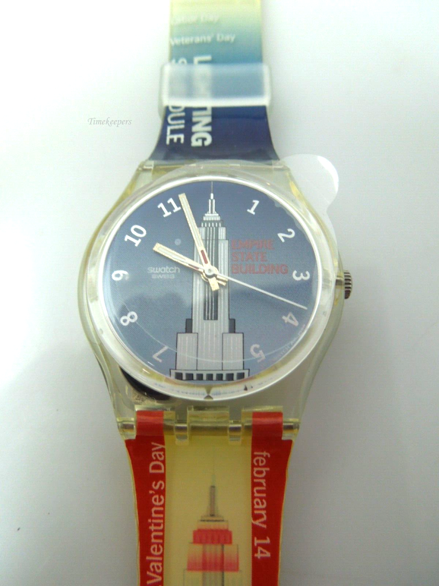 s756 Swatch - Empire State Building Watch GK309 New York City Lighting Schedule