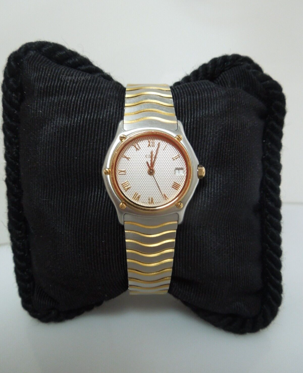 t055 Vintage Ebel Sport Classique 18k-750 Gold Bezel 52629342 Ladies Quartz Watch