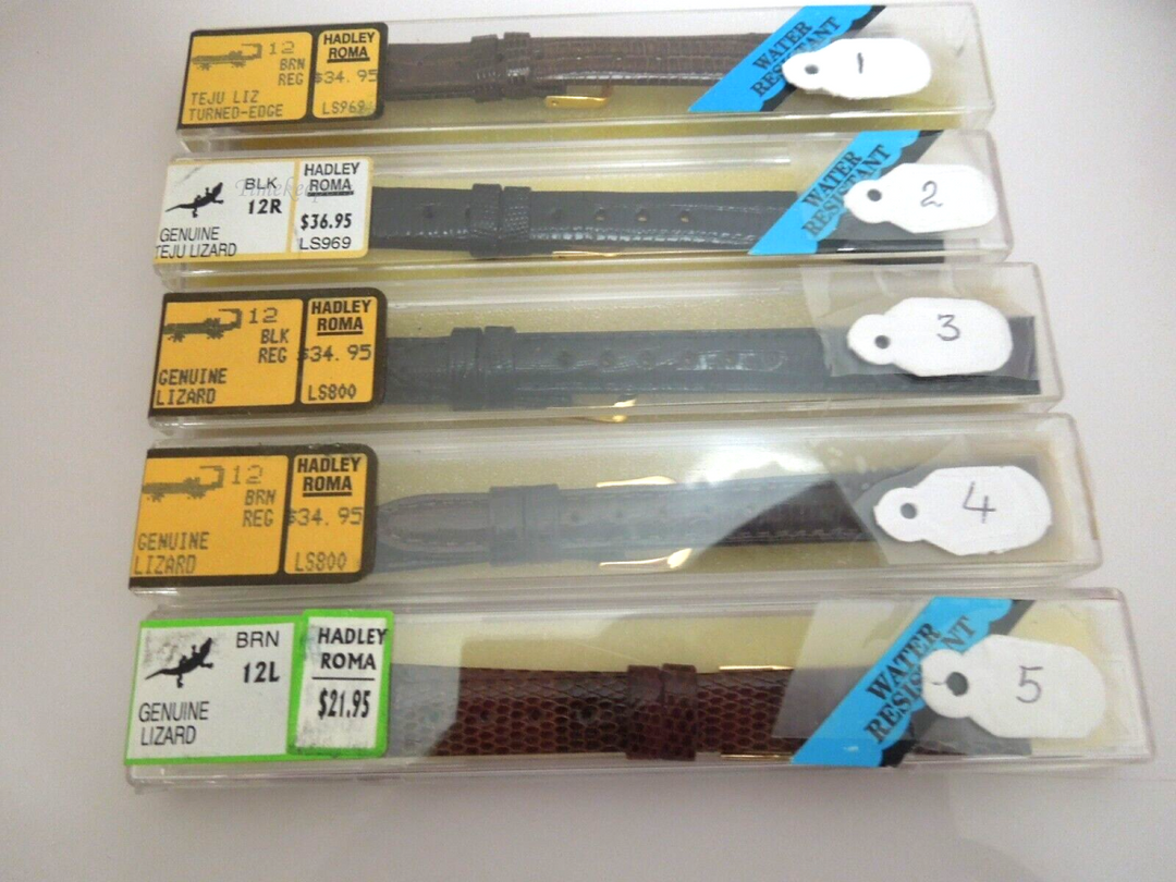 s442(12mm) Genuine Lizard Hadley Roma Ladies Watch Bands