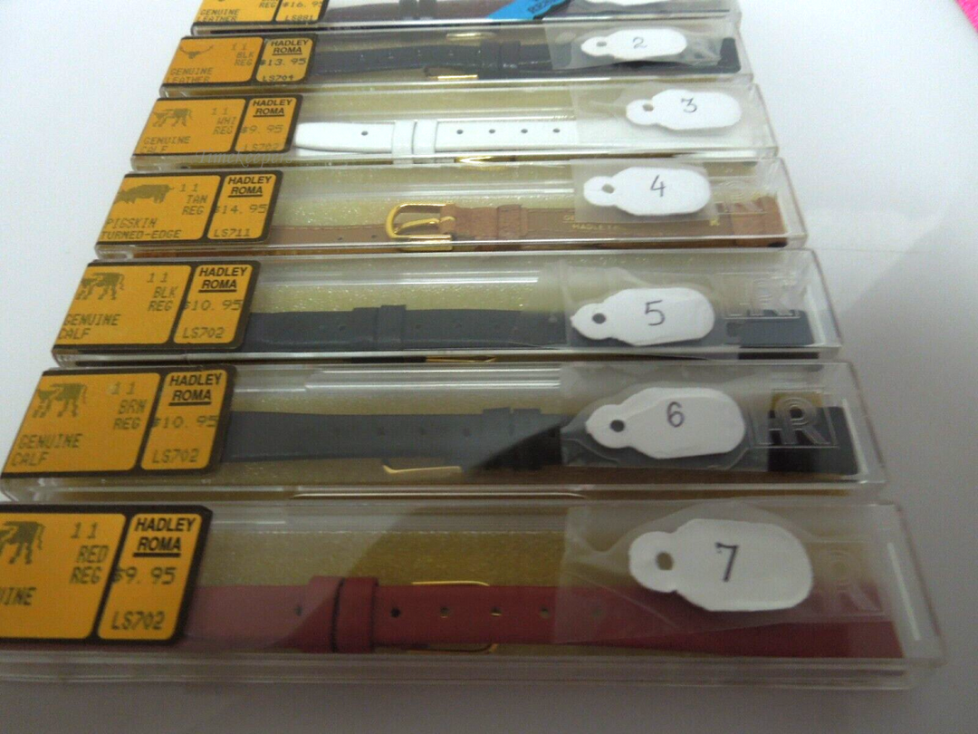 s450(11)mm Hadley Roma Genuine Calf Leather Ladies watch Bands New Old Stock