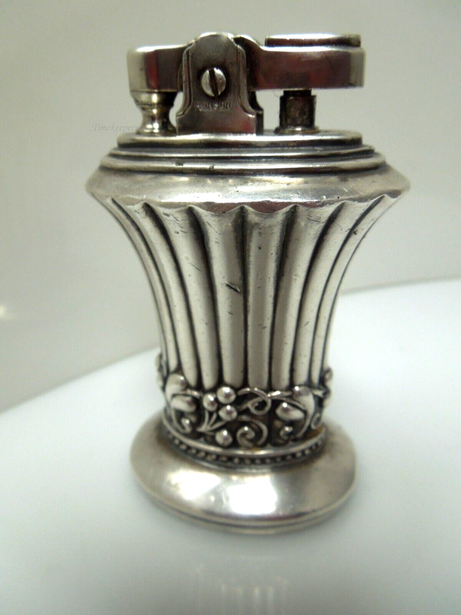 s228 Vintage Antique U.S. Patent Re. NO. 19023 Trade Mark Ronson Table Silver Lighters