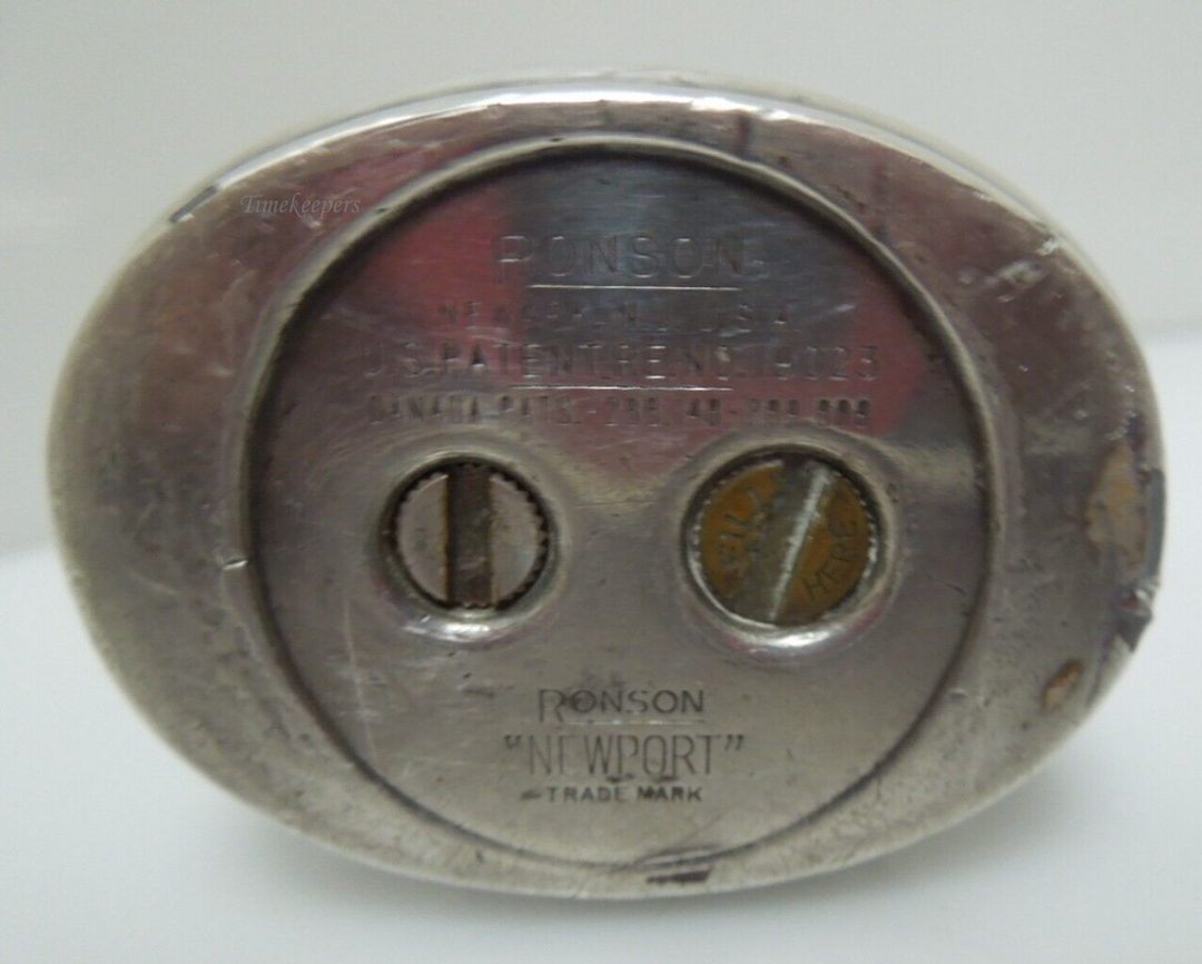 s228 Vintage Antique U.S. Patent Re. NO. 19023 Trade Mark Ronson Table Silver Lighters