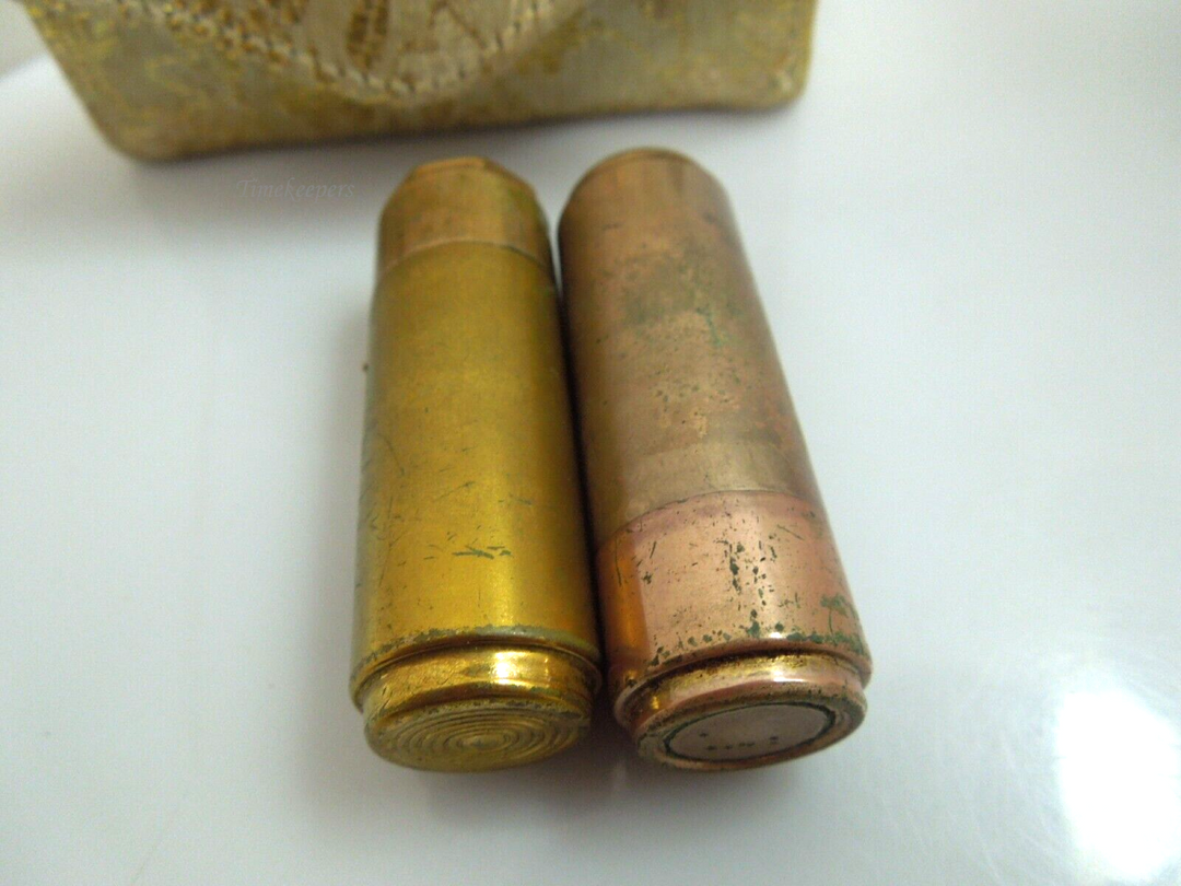 t068 Vintage Lipstick tube holder & Perfume Bottle holder Empty in small case Pre-owned