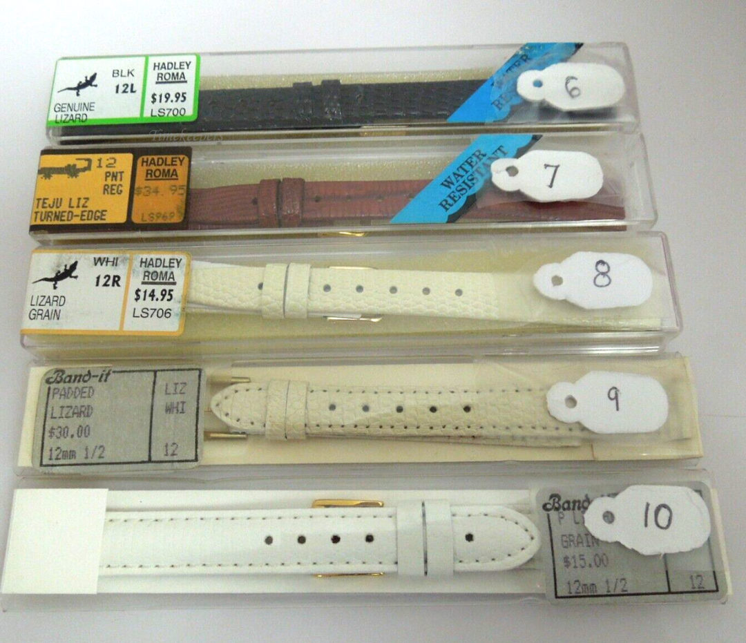 s442(12mm) Genuine Lizard Hadley Roma Ladies Watch Bands