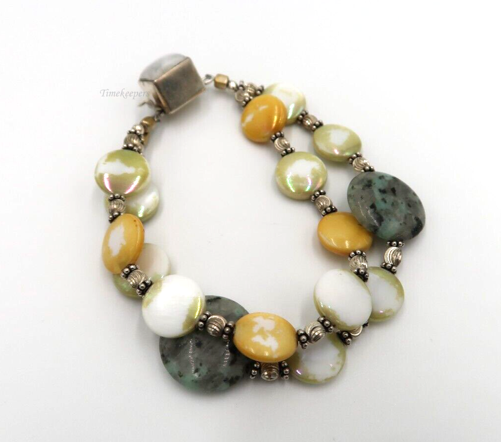 t215 Sterling Silver Gemstone,faux gemstone Bracelet