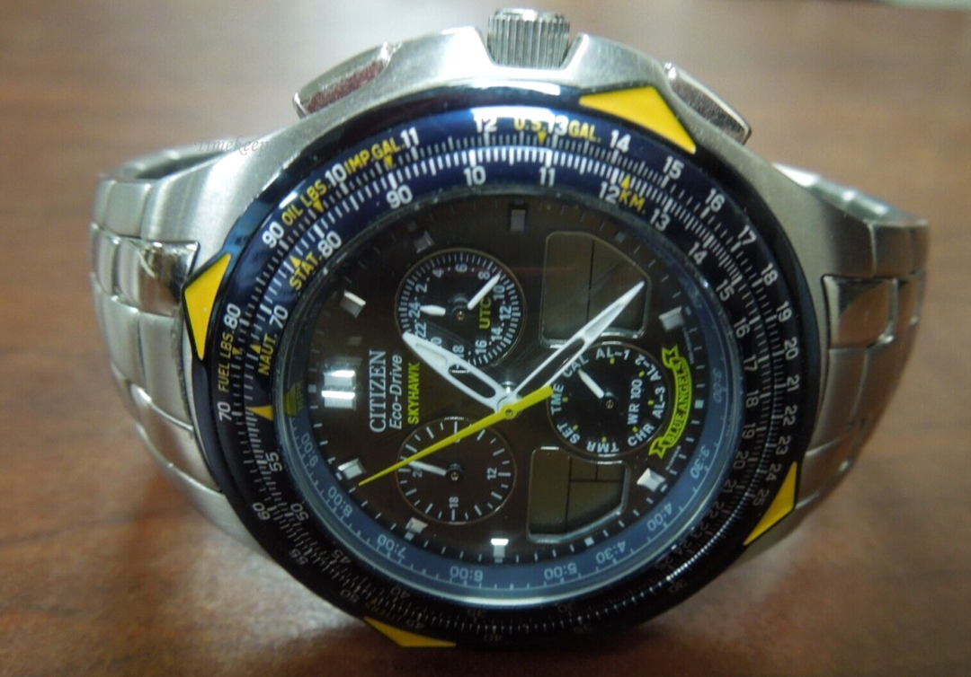 s250 Citizen Eco-Drive Watch BLUE ANGELS SkyHawk C651-T000959 HST Men's Watch