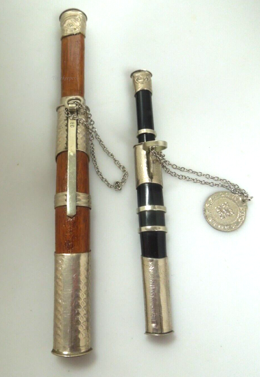 s392 Samurai Sword Letter Opener Mini Knife Keychain Tool Sterling Wood or  Sterling Black Onyx 