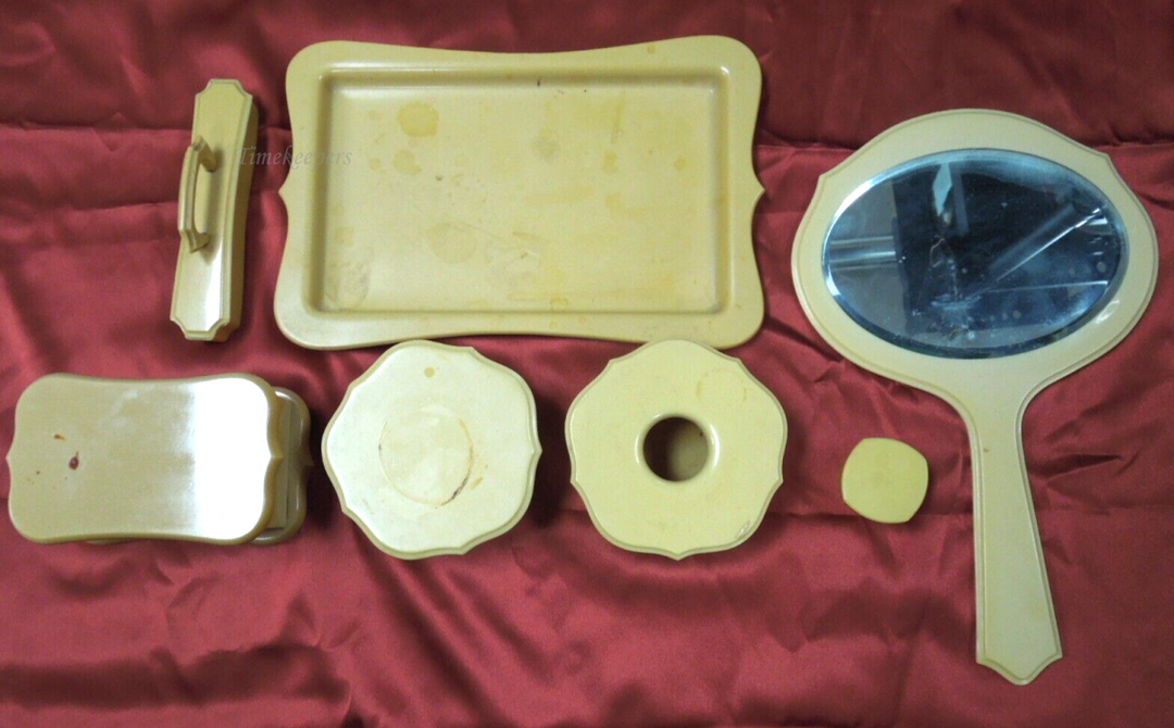 s996 Vintage Exceptional Collection of Celluloid Vanity Dresser Early 1900's  