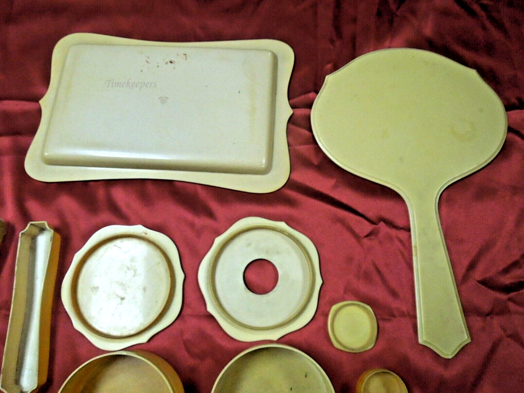 s996 Vintage Exceptional Collection of Celluloid Vanity Dresser Early 1900's  